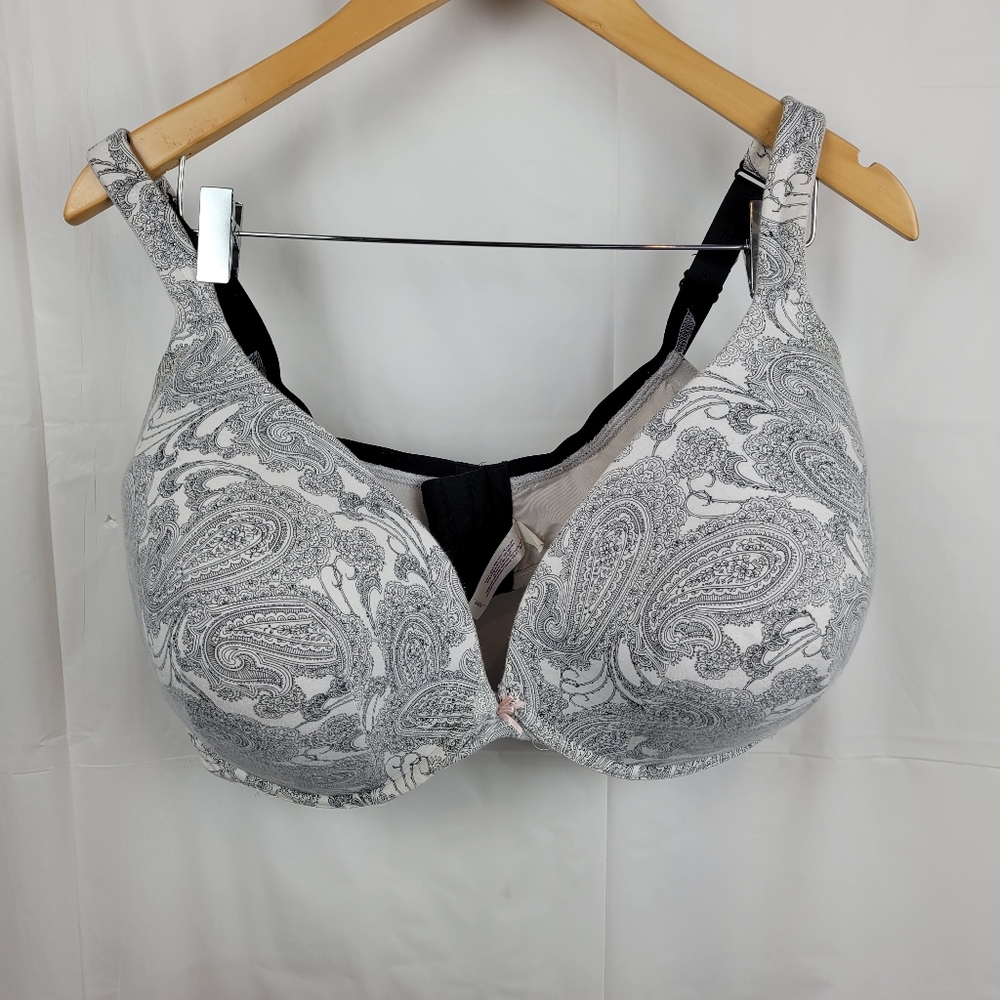 Cacique Gray Paisley Bra
